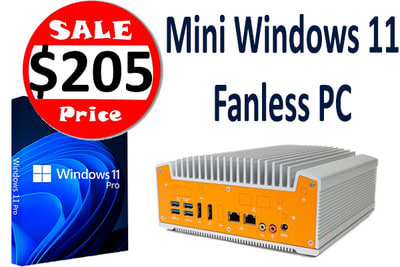 POS Compact Industrial OnLogic Fanless Rugged PC Win 11 Pro
