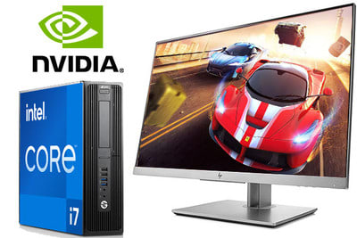 HP i7 Nvidia Gaming Computer Package 22" Monitor